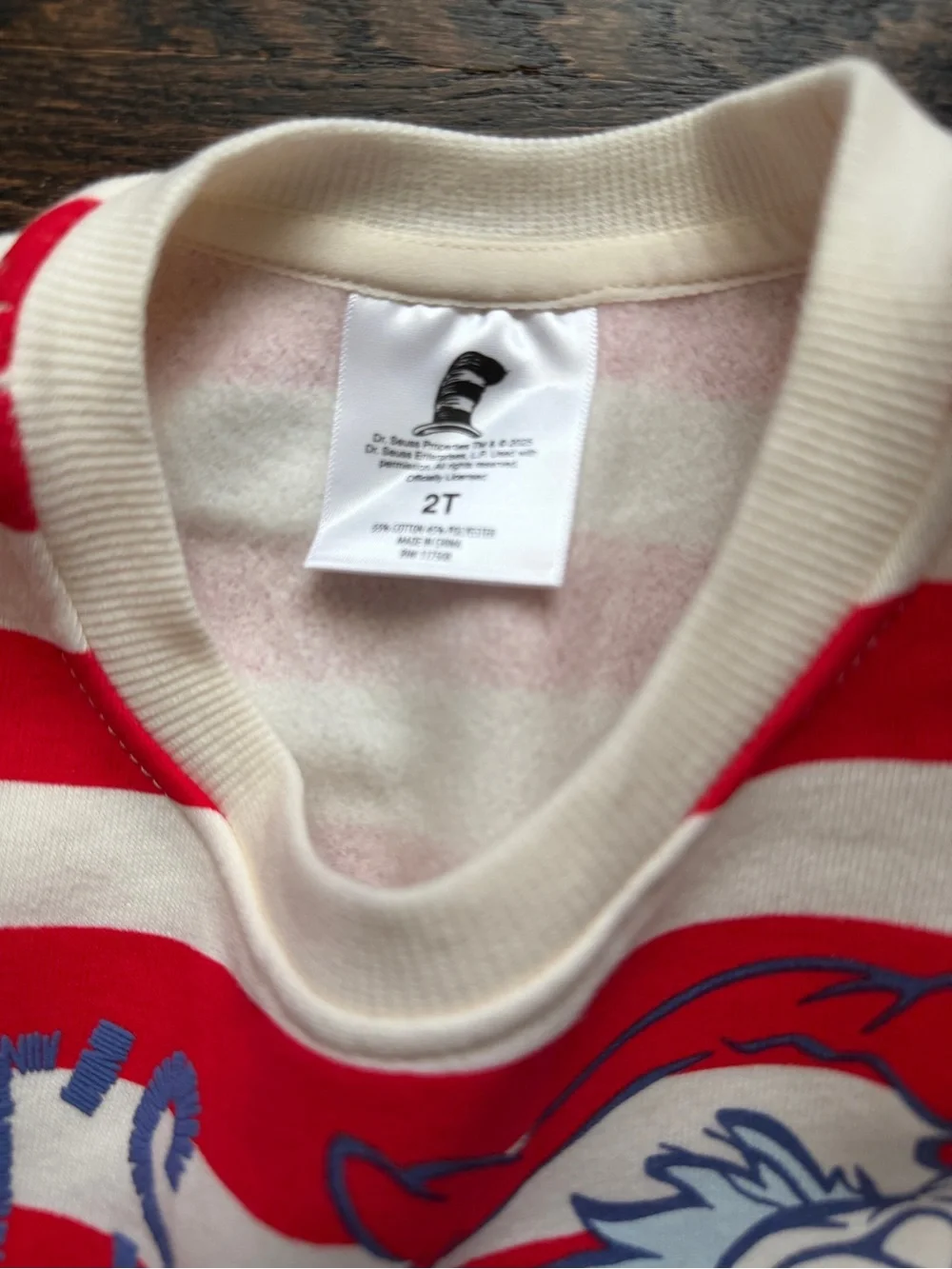 Dr. Seuss Thing 1 & Thing 2 Toddler Girls Striped Sweatshirt & Skirt